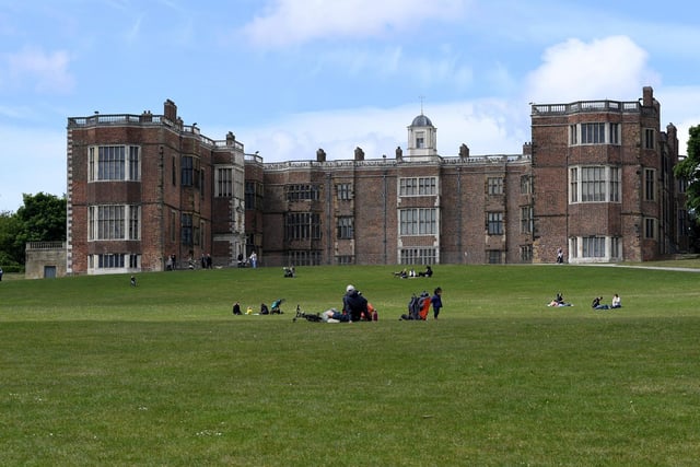 People fine their own space in the grounds of Temple Newsam House.