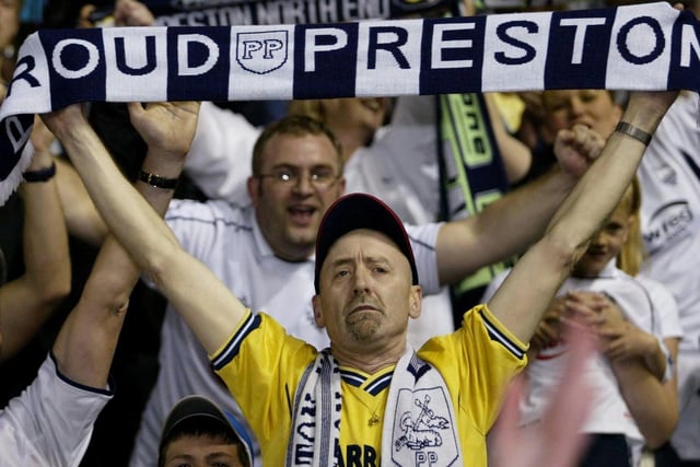 This PNE fan shows his colours at Derby