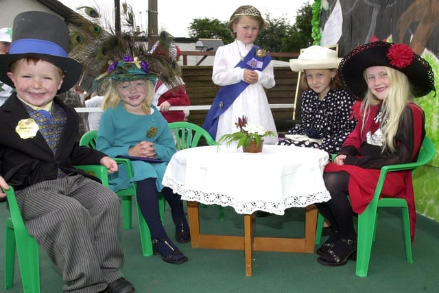 Royalty join in the fun at Nateby School's Royal Ascot for the Catterall Gala in 2002