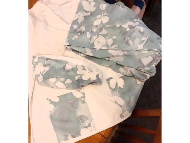 June Wademan said: "Making scrubs from duvet covers."
