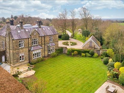This six bedroom detached property, titled Vicarage House, is located in the picturesque village of Nidd, just a short drive from Harrogate town centre. It is up for sale with Knight Frank for 1,500,000.