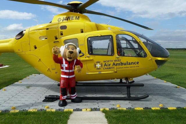 The new mascot for the Air Ambulance Paramedic Pup - he was named through a competition