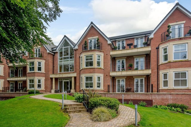 The three bedroom apartment is part of a exclusive development of six luxury apartments located at the corner of Sandmoor Avenue and Harrogate Road.