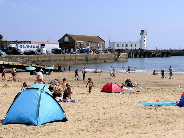 Families took advantage of the warm weather after slight easing of lockdown restrictions.