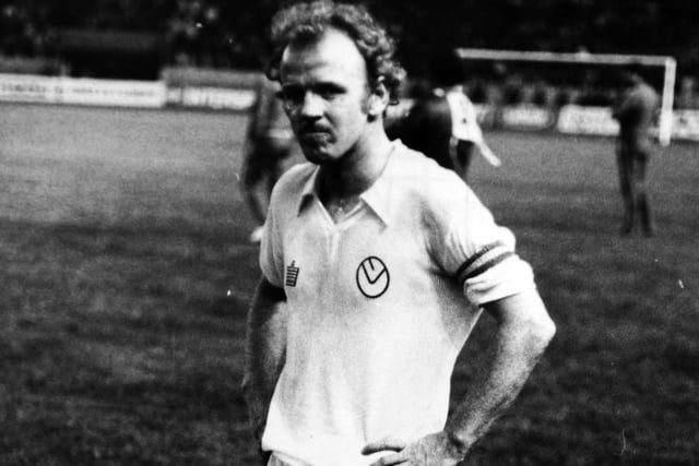 A devastated Billy Bremner at full-time as goals from Franz Roth and Gerd Mller condemned the Whites to defeat.