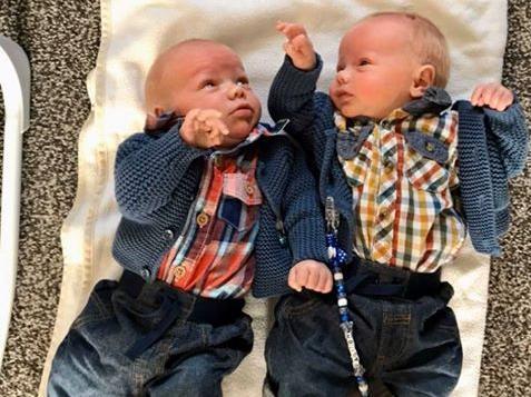 Angela Welsh said: "Dalton and Dawson born at the beginning of lockdown now eight weeks old."