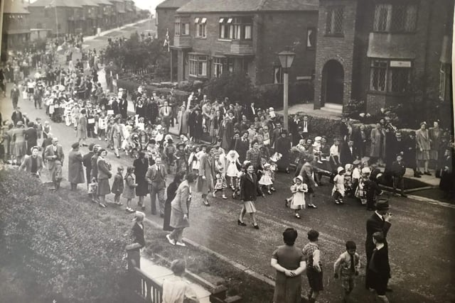 A huge party was held back in 1945 with the residents of Eden Crescent.
