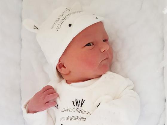 Baby Sonny Jax Hamilton, born 29th April, weighing 7lb 10oz to Nicola Johnson.