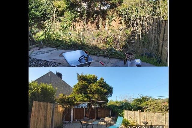5 days of hard work digging out 3 tonnes of stone has really paid off for Jade Robinson, who can now enjoy the spoils of her beautiful garden space.