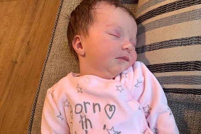 Sarah said: Evie Anderson, born 17th March 2020 just before lockdown.