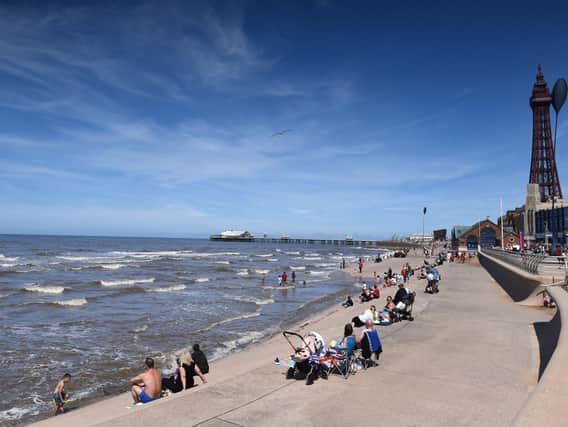These were the scenes in Blackpool's parks and beaches today as Bank Holiday sun brings the visitors back to resort