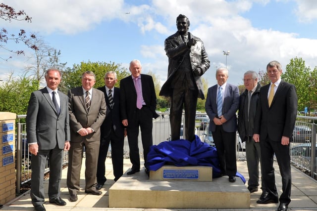 In May 2012, a statue of Revie was unveiled outside Elland Road. The North Stand of Elland Road, the Kop, is also formally known as the Revie Stand.