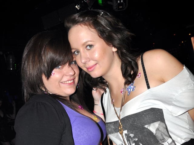 Jess and Lauren on a big night out.