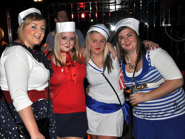 Amy, Sarah, Rachel and Lisa in fancy dress.