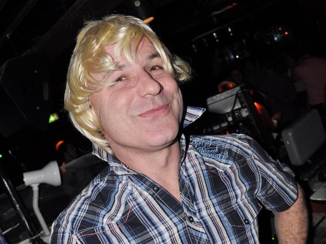 DJ Frenchy gets a new blonde hair do.