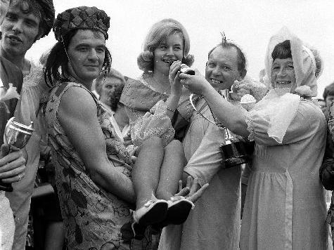 Garswood annual  fancy dress  pram race in 1969