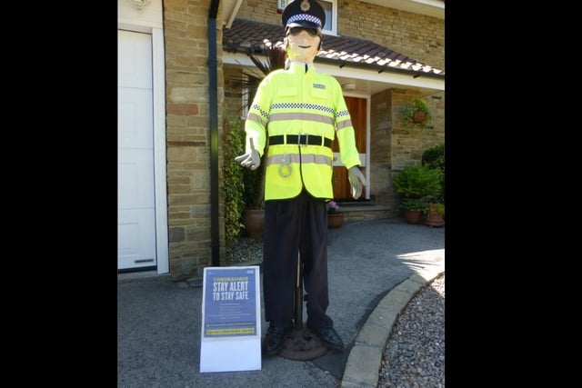 PC Kent was on patrol outside one house, though it was unclear if he shared an alter-ego with his namesake.