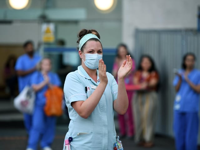 Staff at the LGI came together to clap for the final time at 8pm on Thursday evening.
