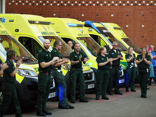 Staff at the LGI came together to clap for the final time at 8pm on Thursday evening.