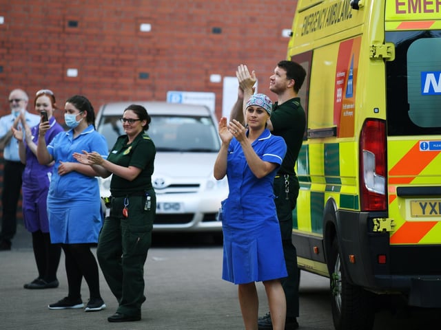 Staff at the LGI came together to clap for the final time at 8pm on Thursday evening.