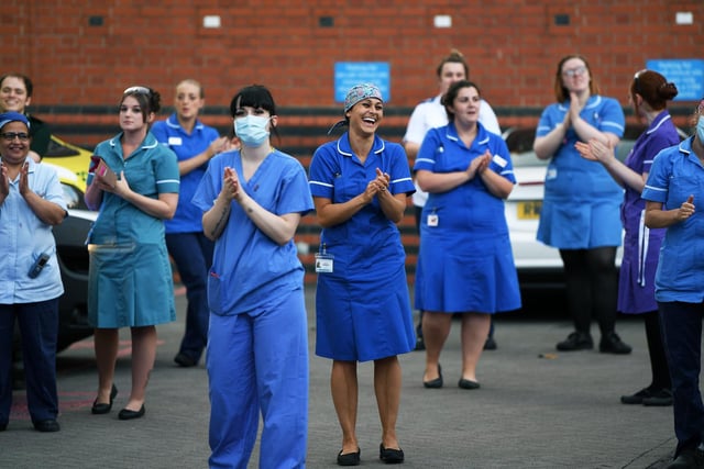 Staff at the LGI came together to clap for the final time at 8pm on Thursday evening.