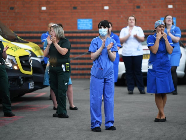 Staff at the LGI came together to clap for the final time at 8pm on Thursday evening.