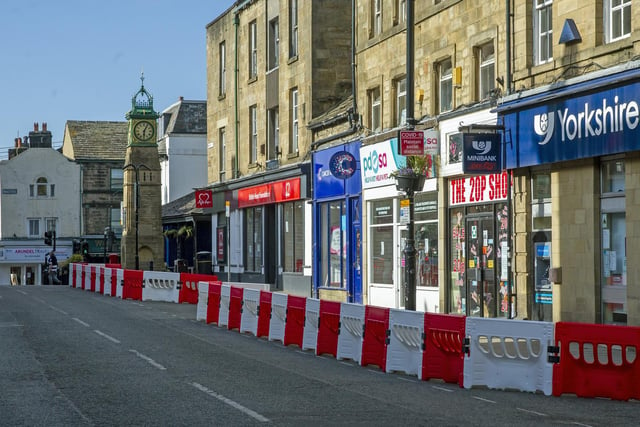 The 100 metre barriers have been installed along Kirkgate and Boroughgate.