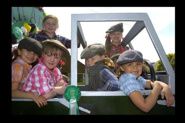One of the fancy dress winners at the Catterall Gala in 2011