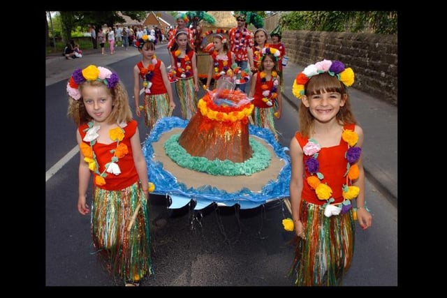 Hawiian Paradise at Catterall Gala in 2010 for the children of St Mary and Michael's.