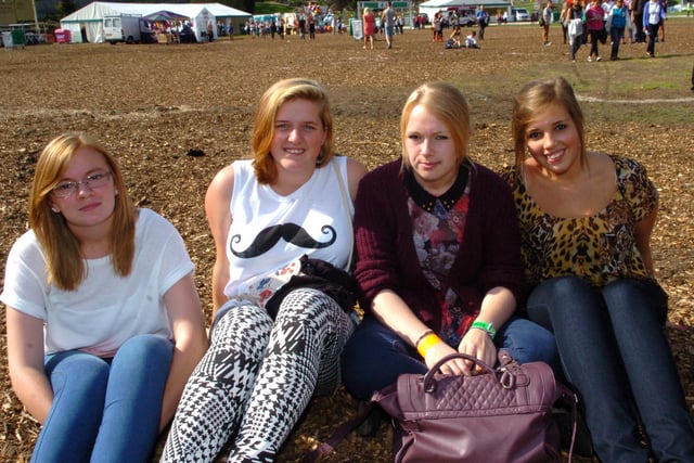 From left, Steph Cameron, Rhiannon Tierney, Emma Cameron and Charlotte Appleyard at GFest in 2012