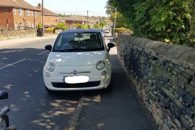 Officers spotted this Fiat blocking the pavement on Thursday, May 28. The driver was issued with a ticket for causing an obstruction.