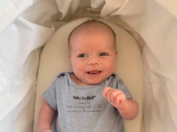 Lucy Waterworth shared her photo of Thomas Benjamin Roebuck, born on April 7.