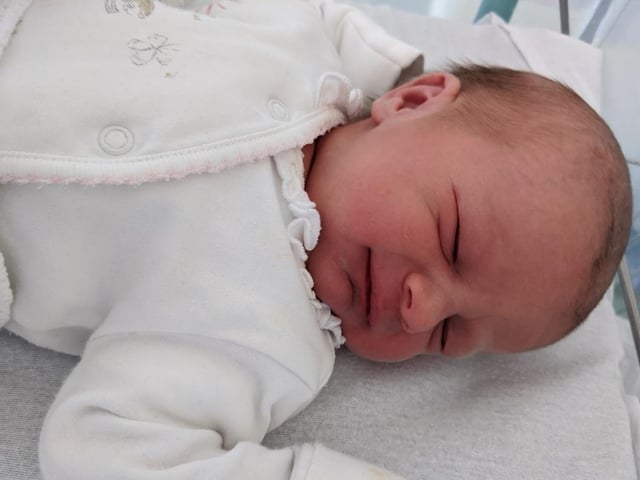 Hannah Elizabeth Waterman shared her photo of Eleanor Rosa, born March 27.