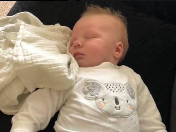 Laura Allinson shared her photo of baby Zac who was born on April 19 2020.