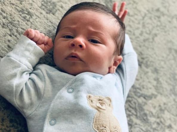 Naomi Campbell shared her photo of Myles Robert, born April 17.