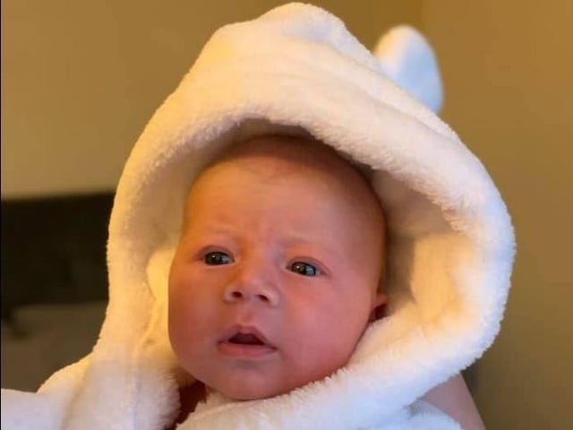 Zoe Clough shared her photo of Leo John Stubbings, born 25/04/20, 7lbs 8oz.