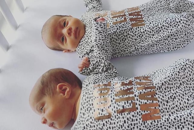 Katie Coates shared her photo of identical twins, Patsy and Margot Coates, born 20/04/20.