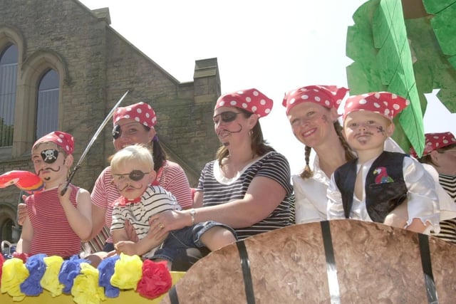 Chipping Young Learners pirates pass by in Longridge Field Days procession