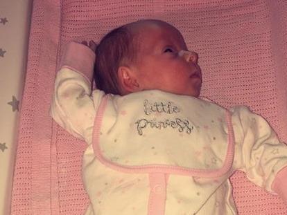 Shana Davis shared her photo of daughter Beaux Morrell, born on April 14 - six week's early.
