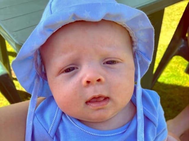 Olivia Mae Eade shared her photo of Bobby George Beadle, born April 5 2020, weighing 9lbs 7oz.