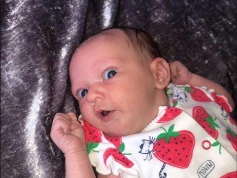 Annabel Stewart shared her photo of baby Amora, born on April 22.