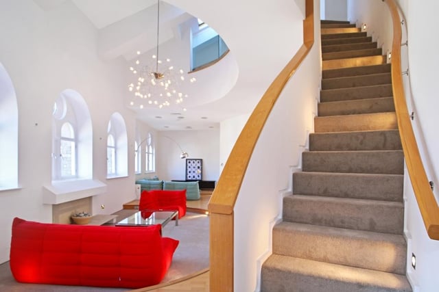 It has a bespoke staircase thay leads to the feature mezzanine.
