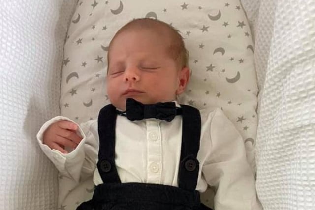 Emily Calvert shared a photo fo Albie George Summers, born on VE Day 08/05/20.