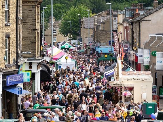 Huge crowds gathered at the Brighouse 1940s weekend in 2019.