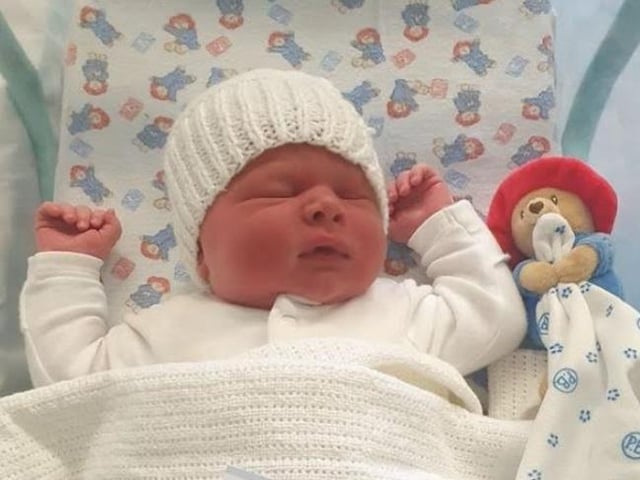 Shared by Claire Ryan, baby Arthur George Cowling, born April 4.