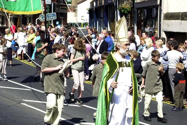 Kirkham Club Day procession in 2000