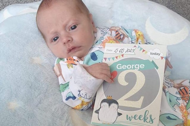 Emma said: "Baby George, born 01/05/2020."