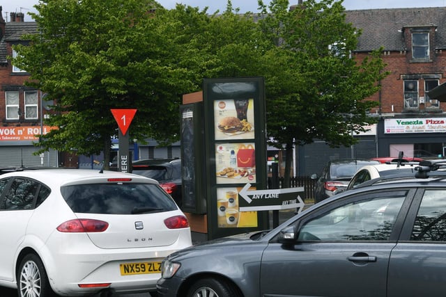 In Kirkstall, drivers went to Cardigan Fields for their McDonald's fix.