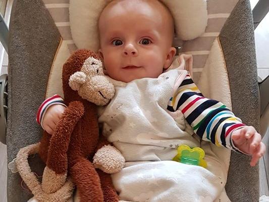Hazel Braddon posted this picture on May 27, writing: "Alfie 14 weeks old."