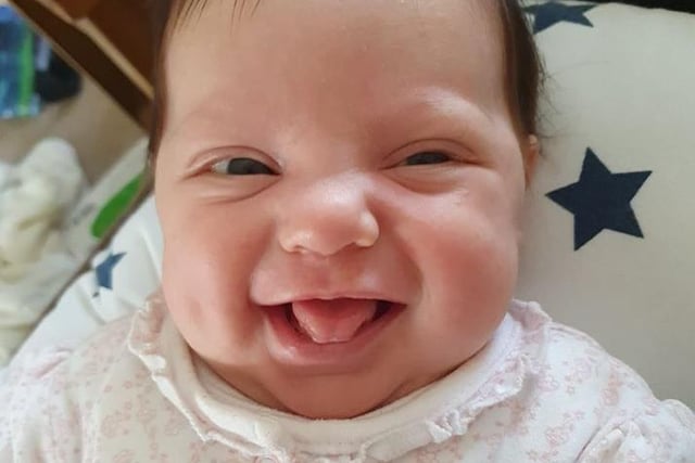 Joanna Hardcastle posted this picture on May 27, writing: "Baby Eleanor Daisy Jean, born 13th of April xxx 6 weeks old"